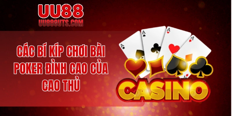 Các bí kíp chơi bài Poker đỉnh cao của cao thủ